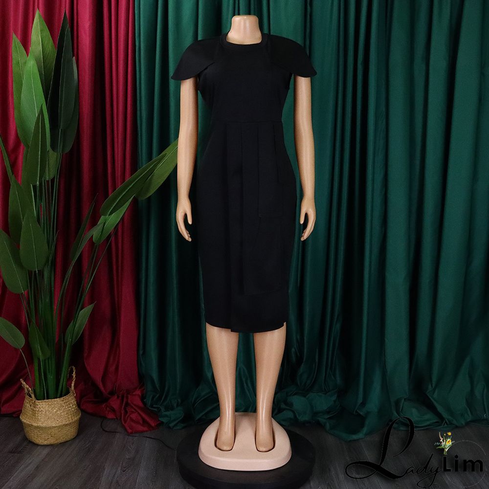 Ladies Africa Summer Elegant Short Sleeve Bodycon Dress