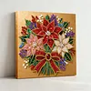 (25x25cm)DIY Pearl Painting Xmas Framed Handmade Pearl Material Art Kit Living Room Decor