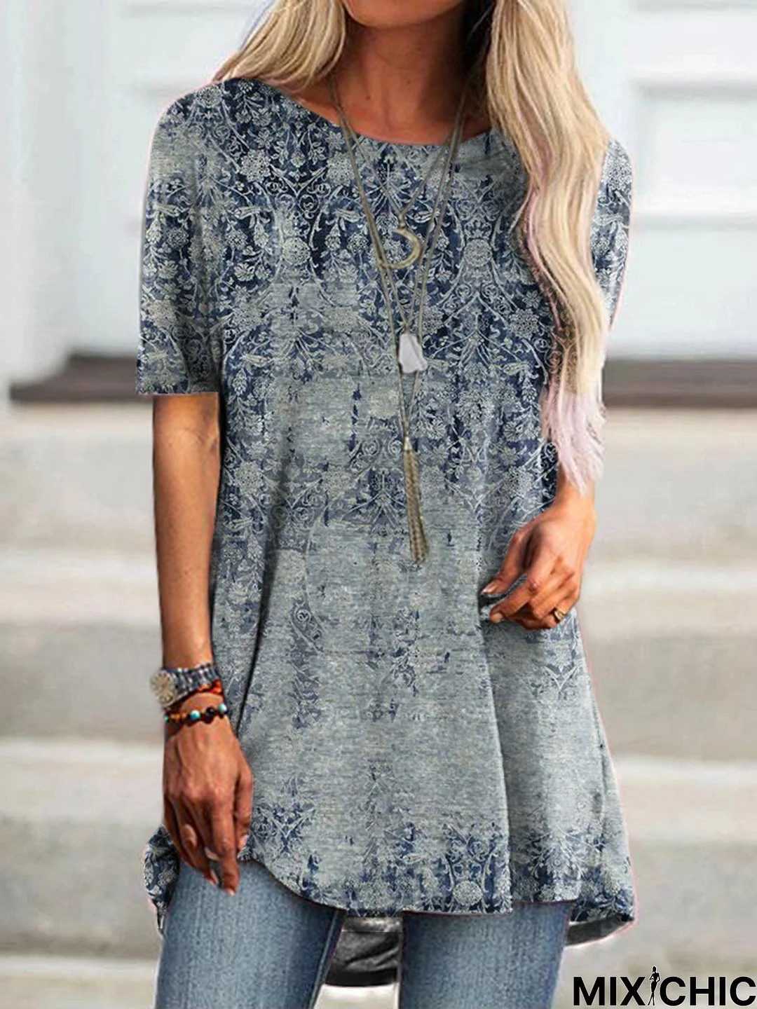 Round Neck Casual T-shirt