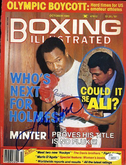 Larry Holmes Jsa Signed Magazine Cover Autograph Authentic