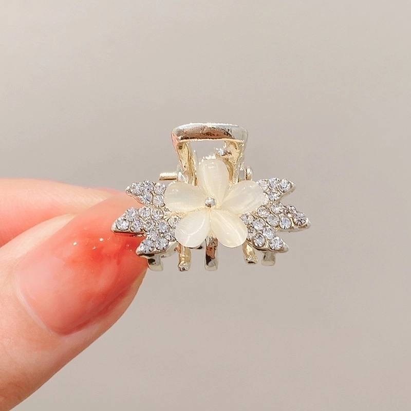 Sweet Butterfly Alloy Plating Inlay Artificial Pearls Rhinestones Hair Claws