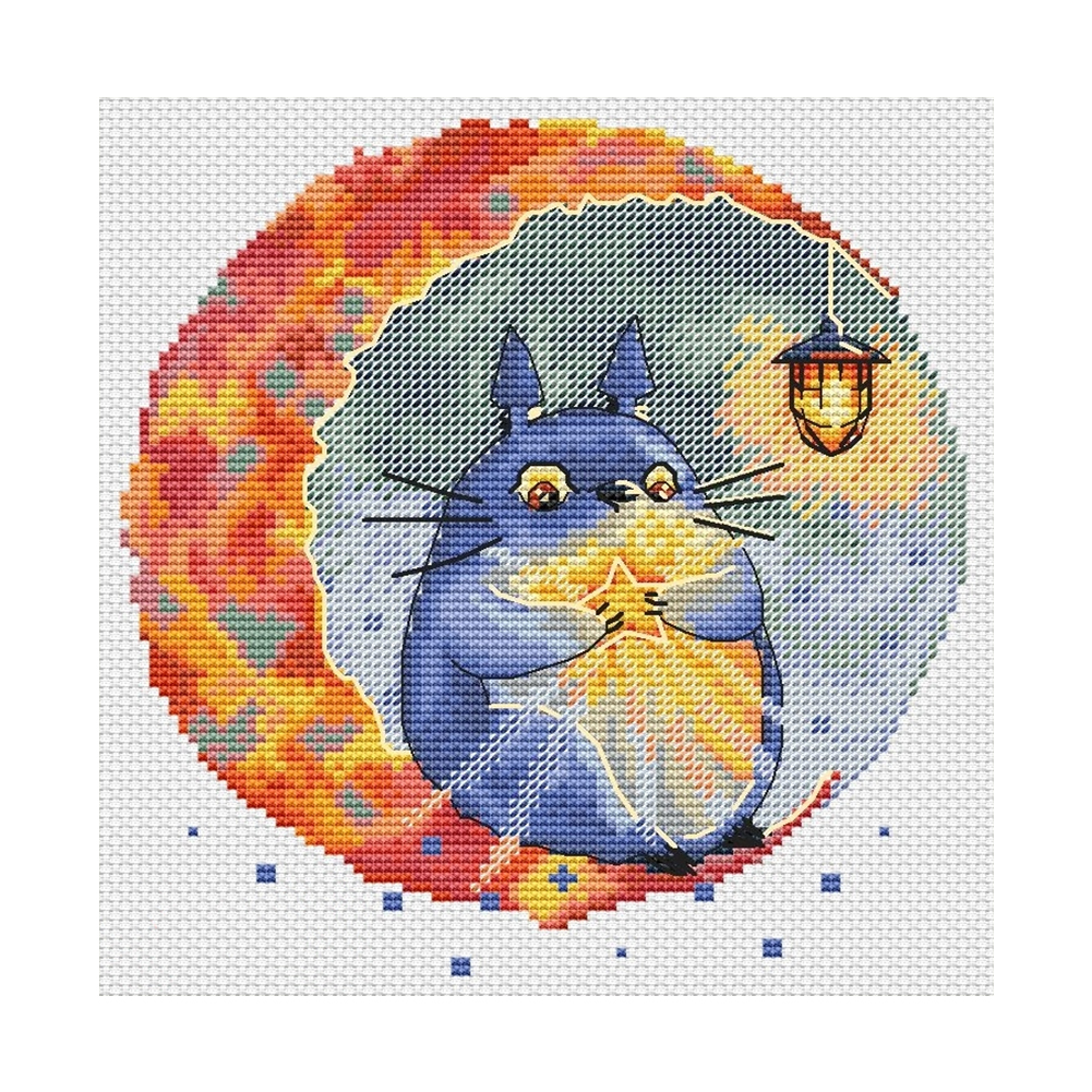 

Cat - 14CT Counted Cross Stitch - 40*40CM, 501 Original
