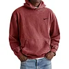 Men's Retro Washed Loose Pocket Hooded Sweatshirt