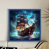 Sea Boat - 11CT Stamped Cross Stitch 40*40cm