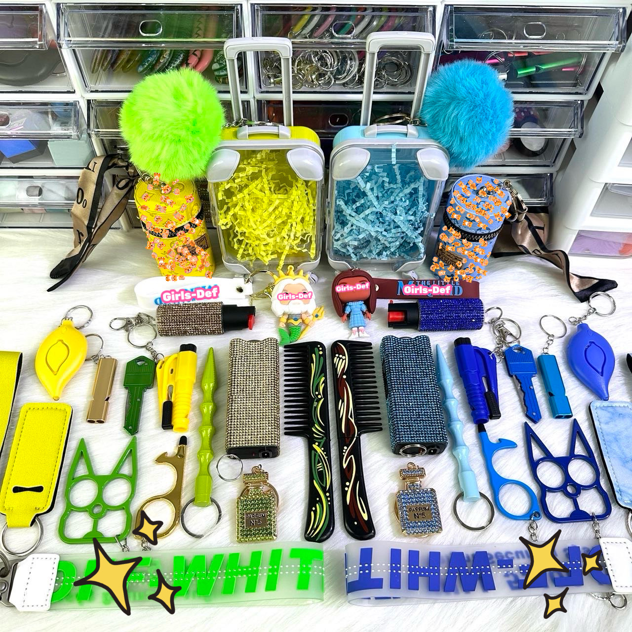 AR!EL and friends theme self defense keychain with limited FREEBIE ...