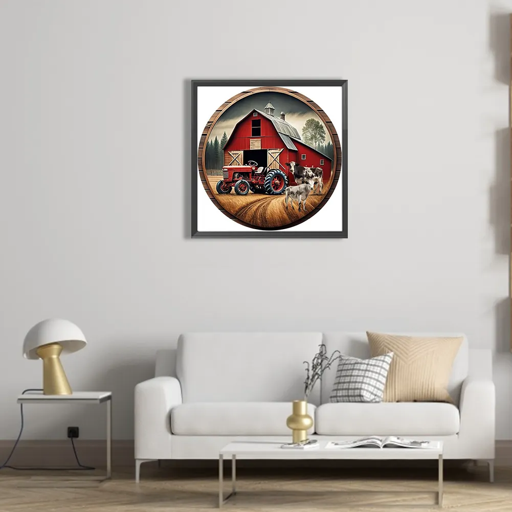 Diamond Painting - Full Square Drill - Farm Cow(Canvas|45*45cm)