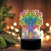 DIY Diamond Painting 7 Color Night Light Lamp Home Decoration Ornament Gift Kit(Tree)