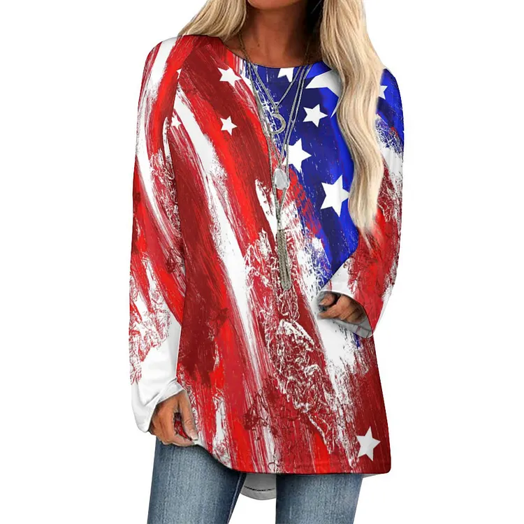 Personalized Custom Women's Raglan Long Sleeve T-shirt Full Print