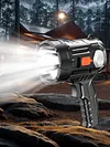 Solar USB Rechargeable LED Flashlight Camping Torch for Camping Hiking Emergency