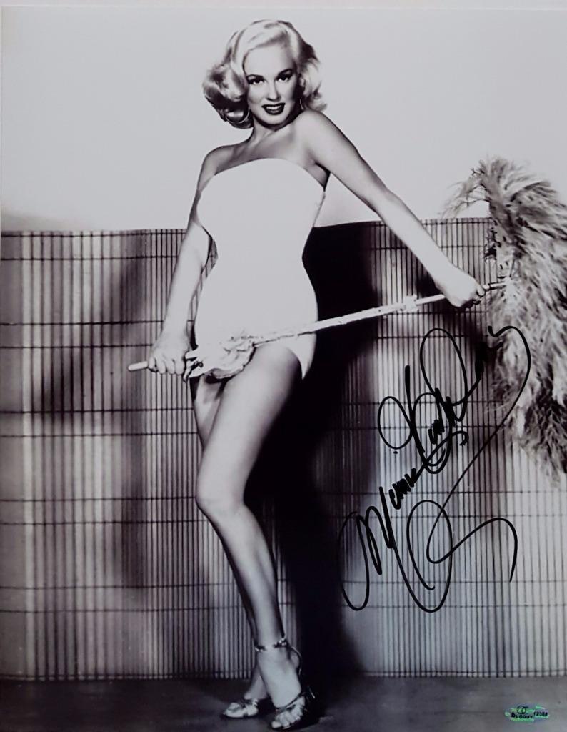 Mamie Van Doren Signed 11x14 Photo Poster painting Playboy Playmate OC Dugout Hologram J Auto