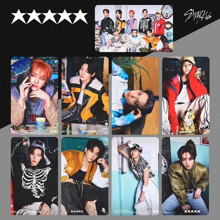 Stray Kids Album ★★★★★ 5-STAR Teaser Images Photocard