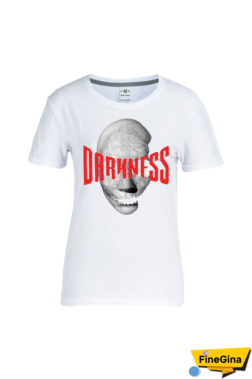 Navy Blue Casual Simplicity Print Patchwork O Neck T-Shirts