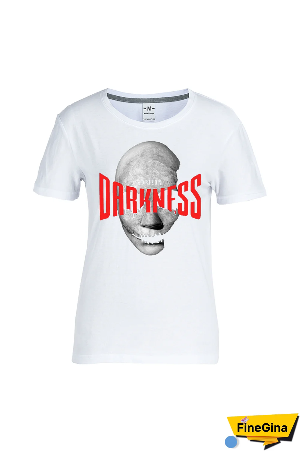 Navy Blue Casual Simplicity Print Patchwork O Neck T-Shirts