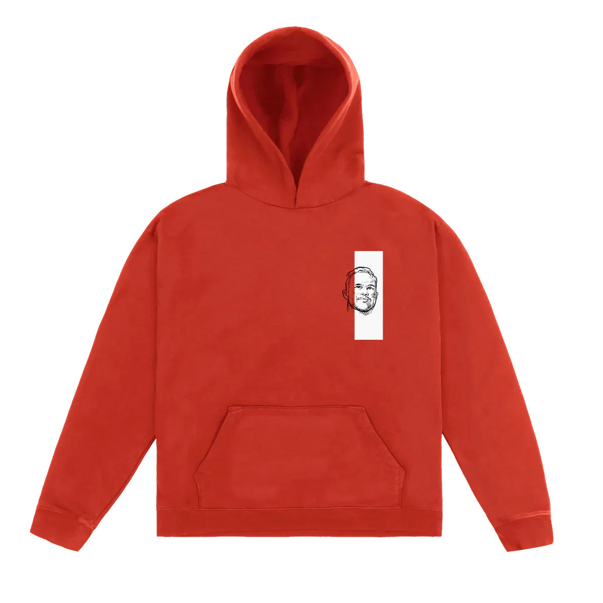 "Zach Bryan Golden Gate Park 2025 red hoodie front portrait design"