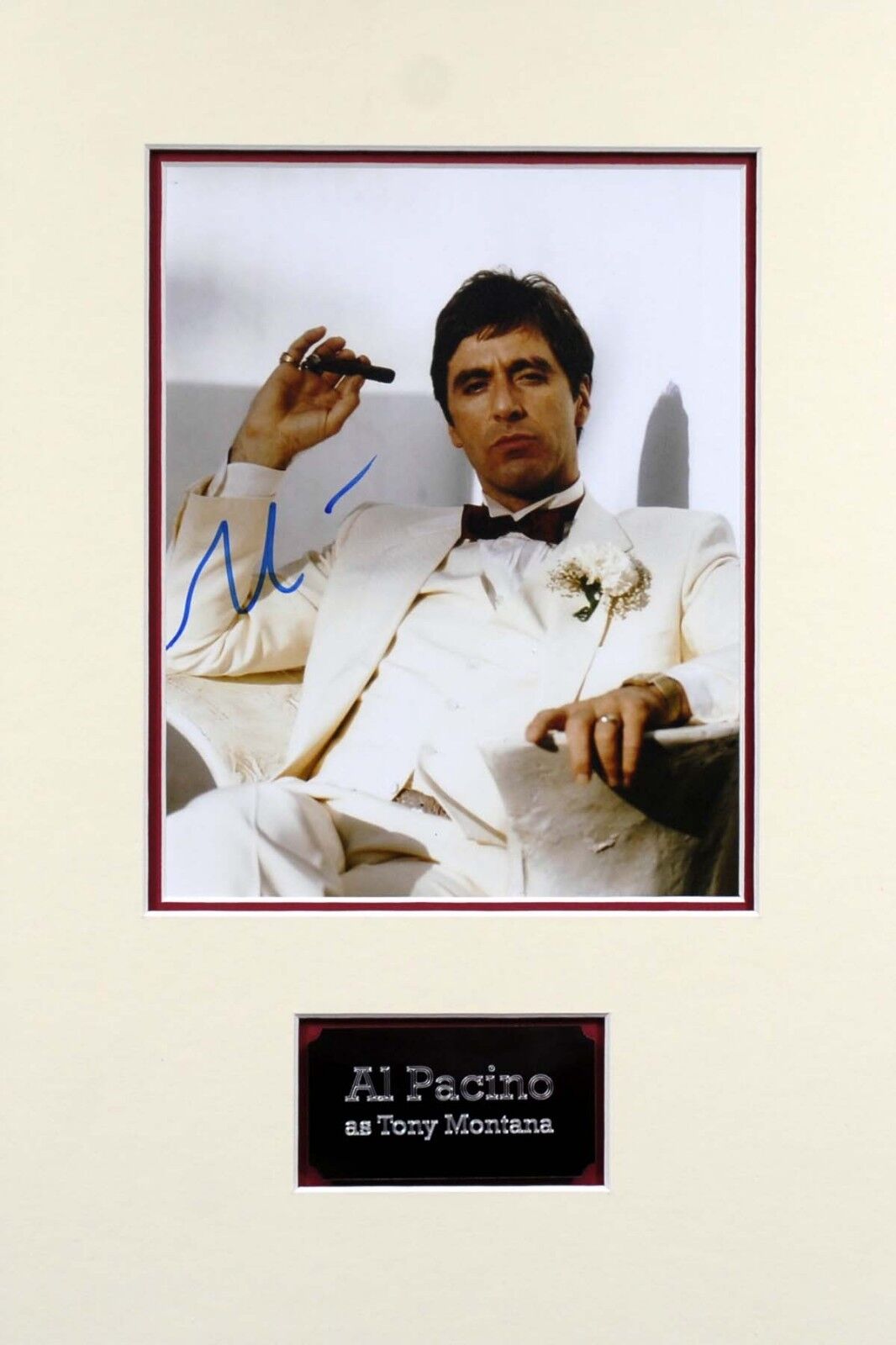 AL PACINO Signed & Mounted 10x8 Photo Poster painting AFTAL COA The Godfather Michael Corleone