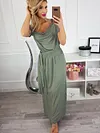 Flexible Neck Designed Bandage Maxi Dress