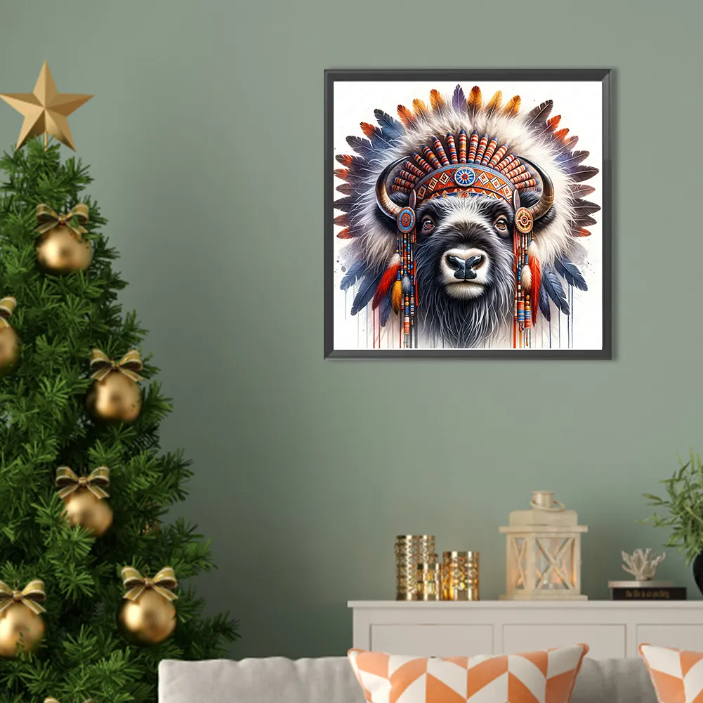 Diamond Painting - Full Square Drill - Indian Yak(Canvas|35*35cm)