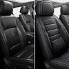 MINGBRON Seat Covers, Car Seat Covers Front Seats, Car Seat Cover, Car Seat Protector Waterproof, Car Seat Cushion Nappa Leather, Black Seat Covers Carseat Cover Universal Fit for Most Cars