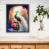 White Peacock Full Stamped Cross Stitch Kit 11CT 3-Strand 50x65cm Animal Series