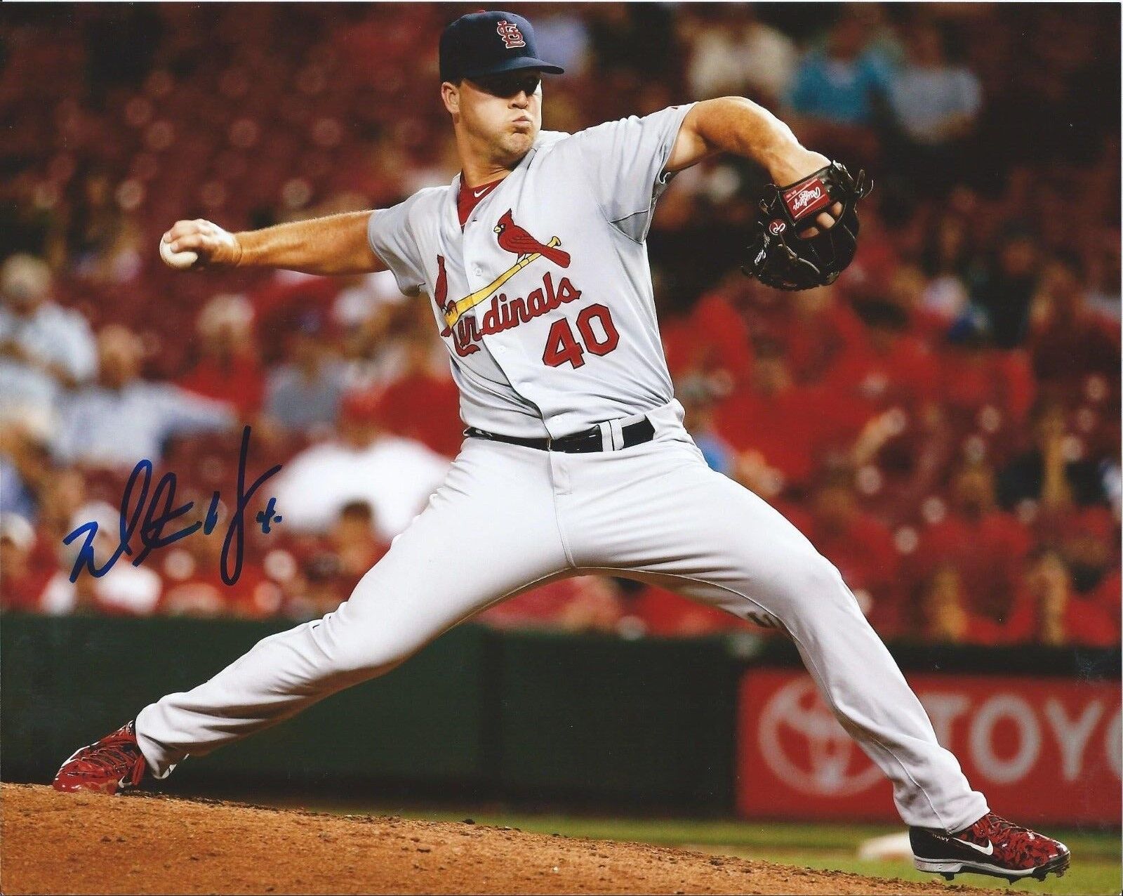 MITCH HARRIS signed autographed ST. LOUIS CARDINALS 8x10 Photo Poster painting w/COA