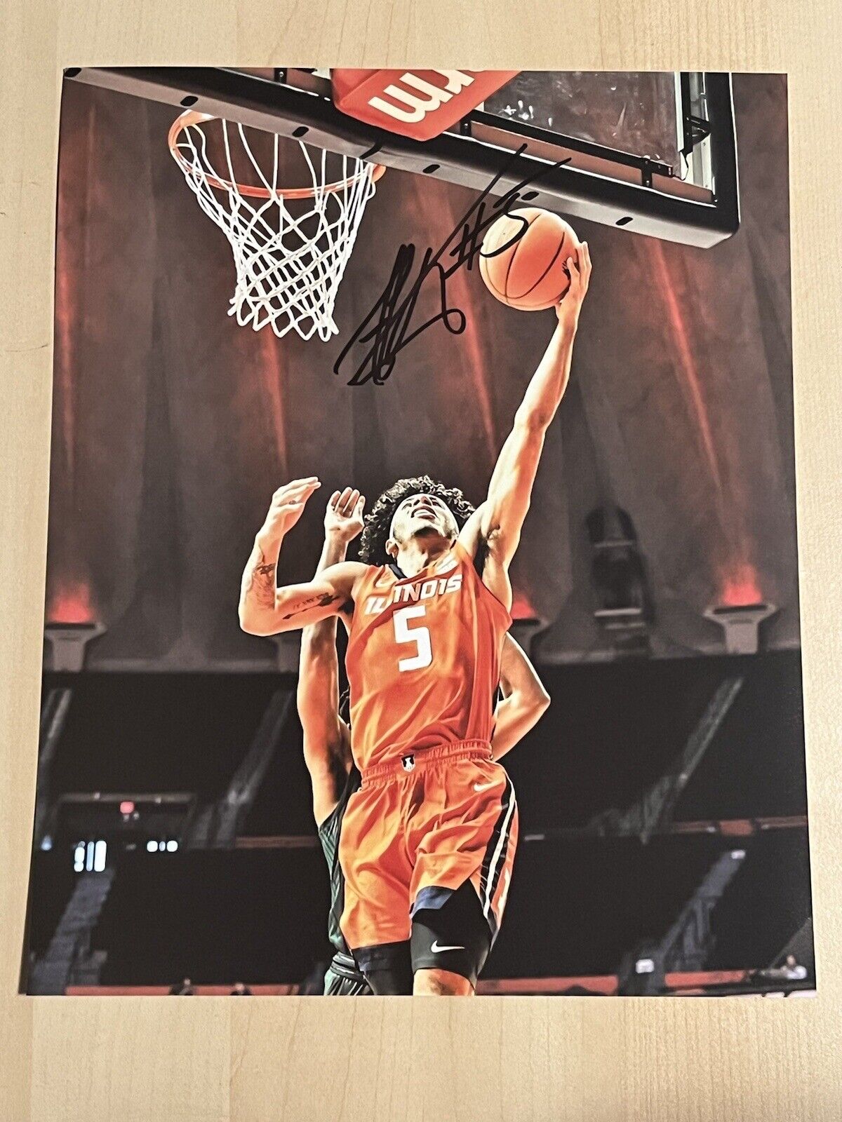 ANDRE CURBELO HAND SIGNED 8x10 Photo Poster painting ILLINOIS FIGHTING ILLINI AUTOGRAPHED COA