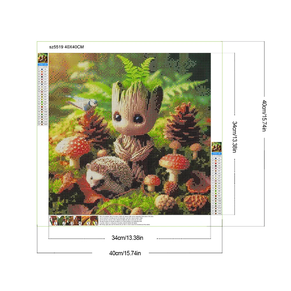 Diamond Painting - Full Round Drill -  Groot(Canvas|40*40cm)
