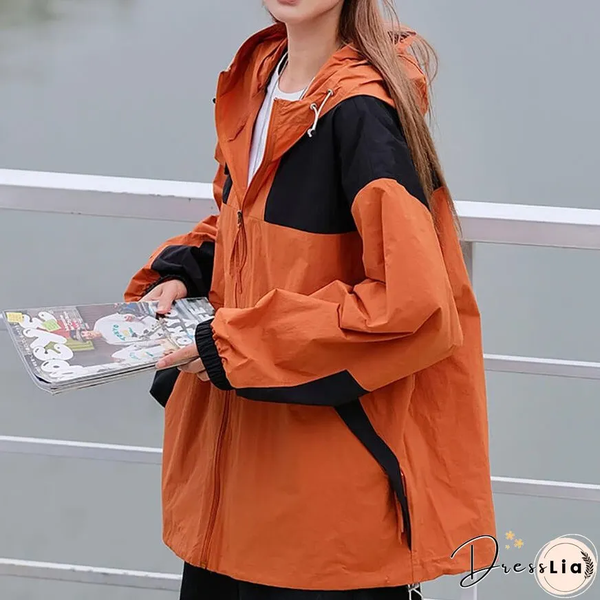 Splicing Casual Breathable Sunproof QD Jacket