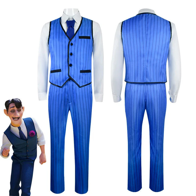 Encanto Agustin Madrigal Cosplay Costume Father Halloween Outfits-elleschic