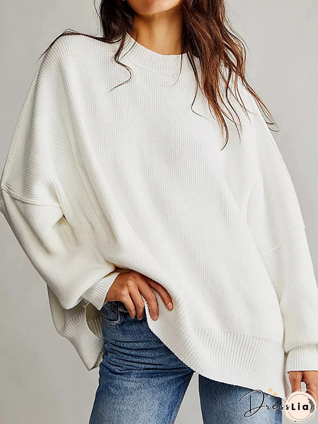 Round Neck Long Sleeve Sweater