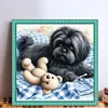 Dog And Bear-11CT Stamped Cross Stitch 40*40cm/15.75*15.75in tapestrymarket