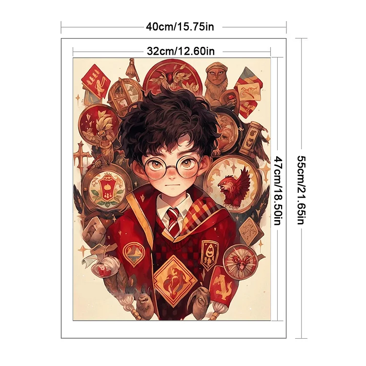 Harry - Potter)11CT Stamped Cross Stitch
