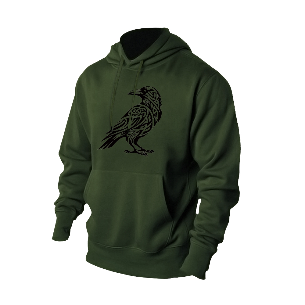 Mystic Raven Hoodies - Embrace the Wisdom of the North