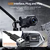 2K HD WiFi Motorcycle Camera IP67 Waterproof Motorcycle Dash Cam 140 Degree Wide Angle Driving Dash Cam DVR Camcorder for Cycling