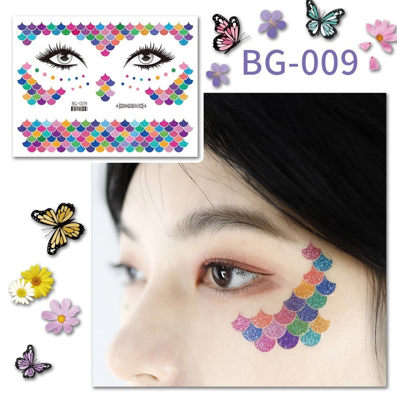 Lady Butterfly Pet Tattoos & Body Art 1 Piece