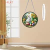 Easter 2D Flat DIY Hanging Diamond Art Ornament Home Window Pendant (Bunny)
