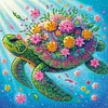 Tortue-Peinture diamant en forme sp&eacute;ciale-30*30cm