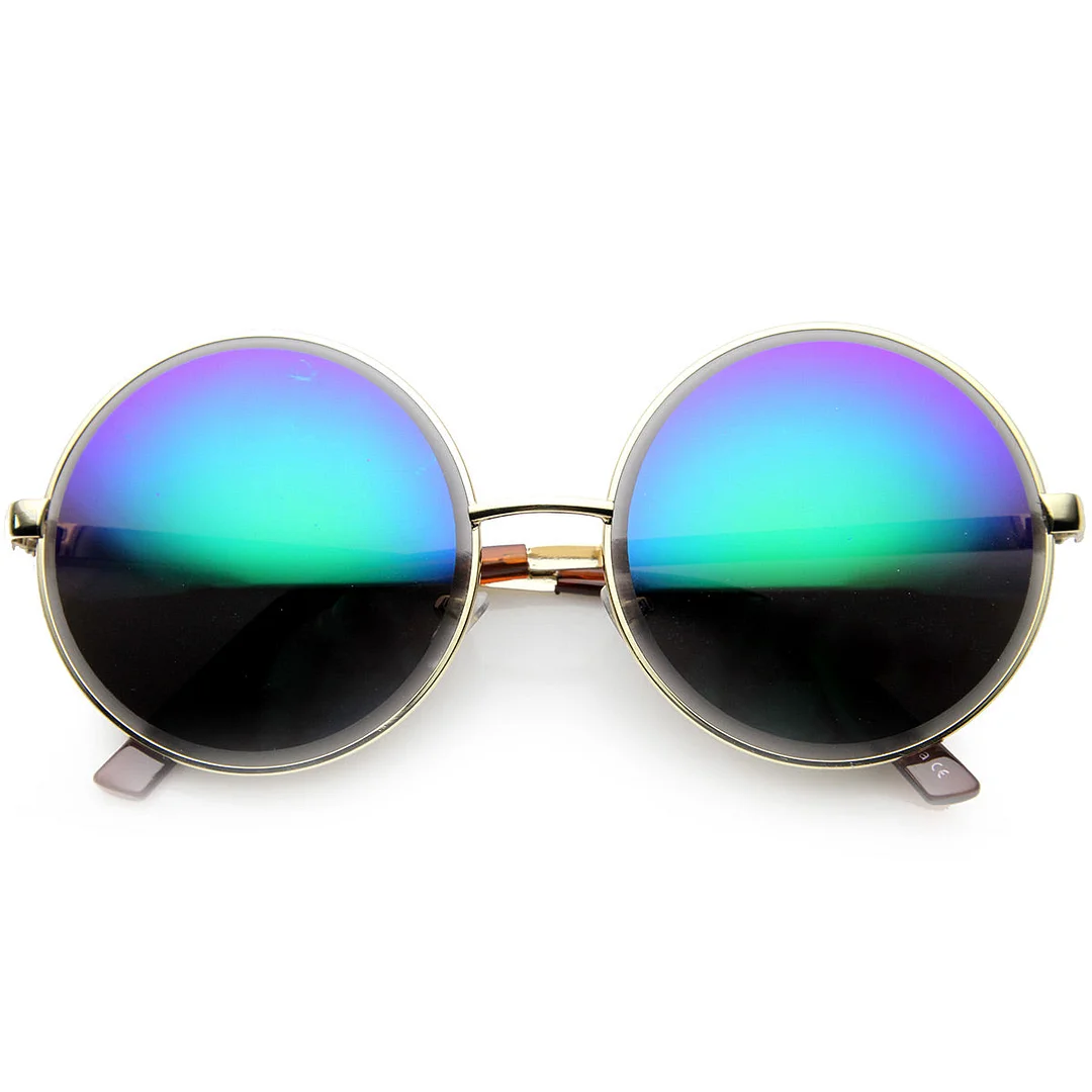 Super Large Oversized Metal Round Circle glasses