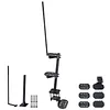 [US Local Warehouse] Boat Trailer Steps with Handrails Anti-Slip Boat Trailer Ladder Yacht Staircase Marine Trailer Step Capacity 450 lbs for Boats Dock & Launching