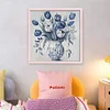 (Stamped/Counted) Blue And White Porcelain Vase-11CT Cross Stitch 45*45cm