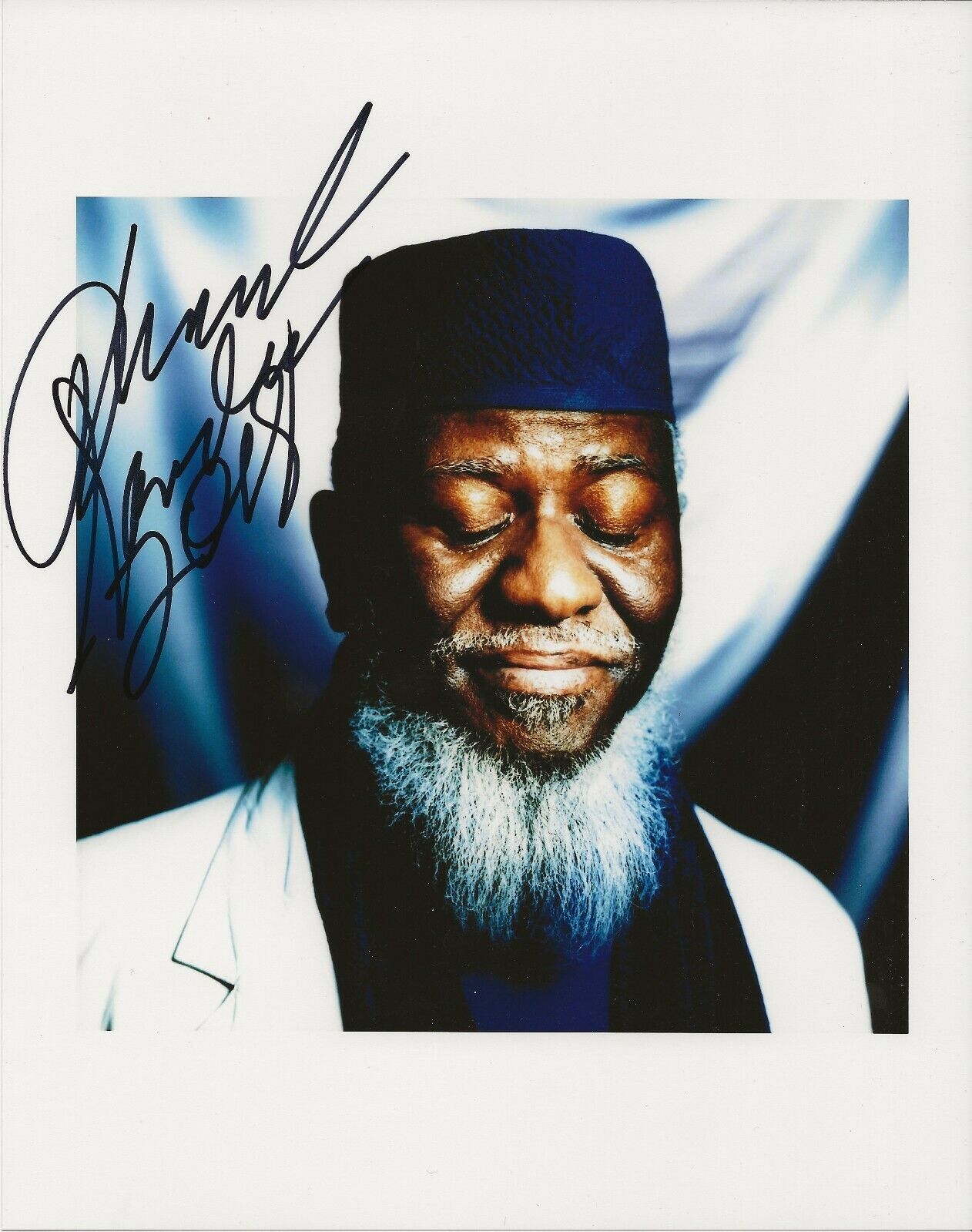 Pharoah Sanders jazz musician REAL hand SIGNED Photo Poster painting #2 COA John Coltrane member