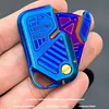 EDC Decompression Toys Card Throwing Mechanical Card Pusher Play Piece Titanium Fingertip Gyroscope