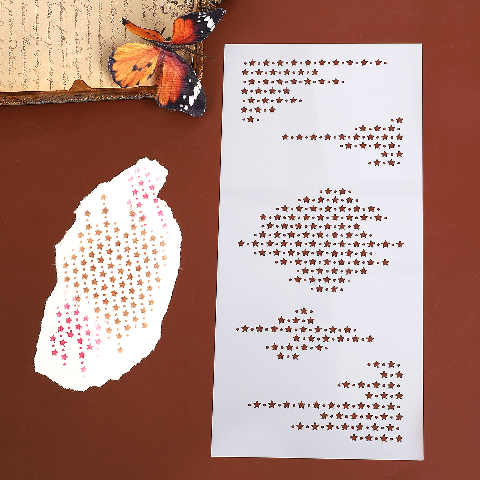 할로우 패턴 스텐실 - 빈티지 할로우 스타