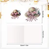 6Pcs Diamond Painting Bouquet Hat Diamond Painting Greeting Card for Friends