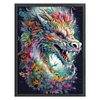 (Big Size) Colorful Dragon - 11CT Stamped Cross Stitch 50*65cm/19.69*25.59in