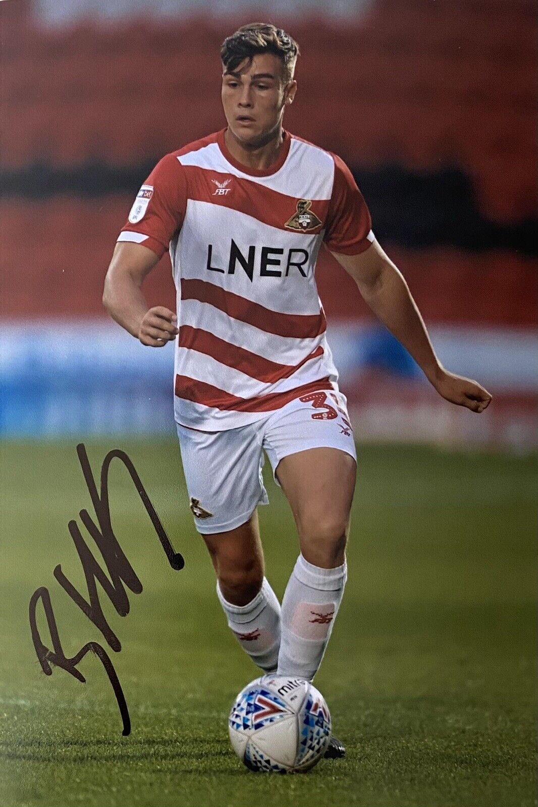 Branden Horton Genuine Hand Signed Doncaster Rovers 6X4 Photo Poster painting