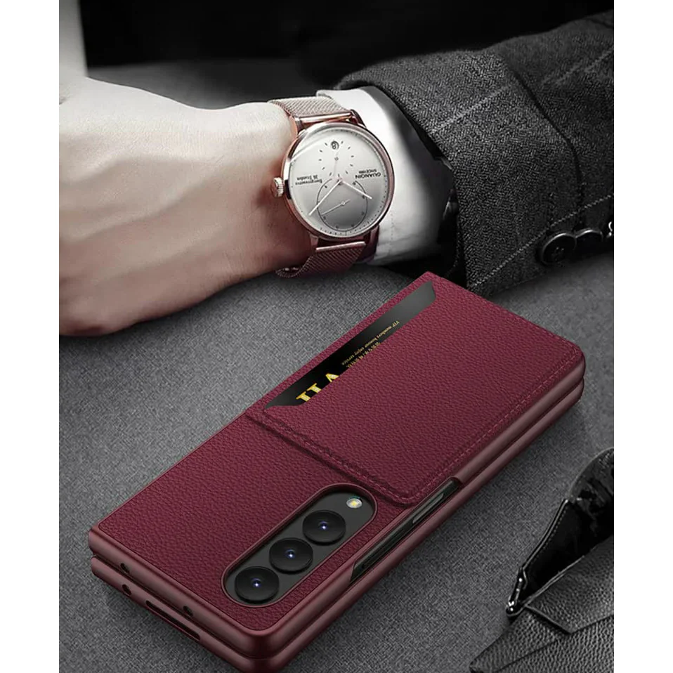 Applicable To For Samsung ZFold4 Folding Card Bag Phone Case