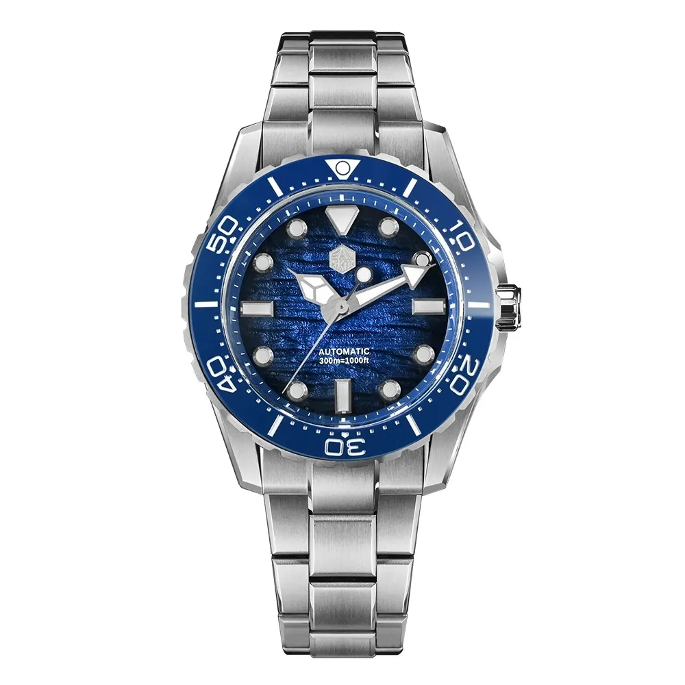 San Martin 40mm Diver 300m Men Watch ST2130 Automatic Mechanical SN0154 San Martin Watch san martin watchSan Martin Watch