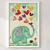 Love Elephant-14CT Stamped Cross Stitch 17*27cm/6.69*10.63in