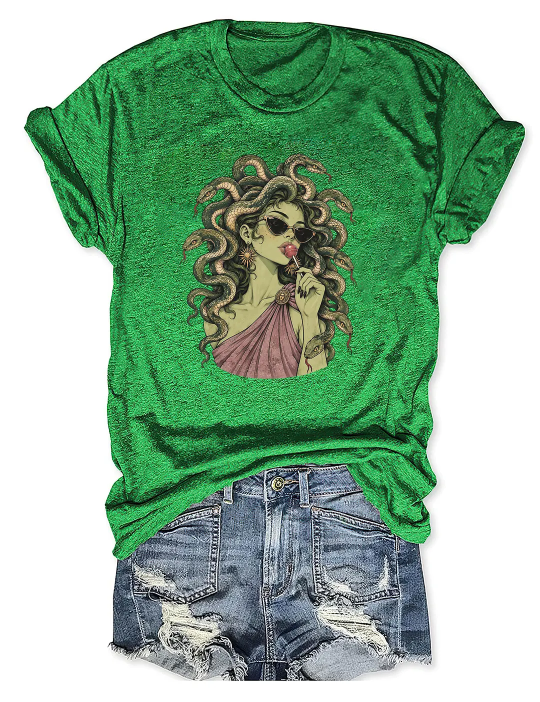 Medusa Lollipop Spooky Halloween T-shirt