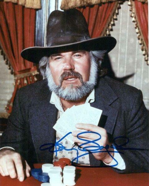 REPRINT - KENNY ROGERS Gambler Country Autographed Signed 8 x 10 Photo Poster painting Man Cave